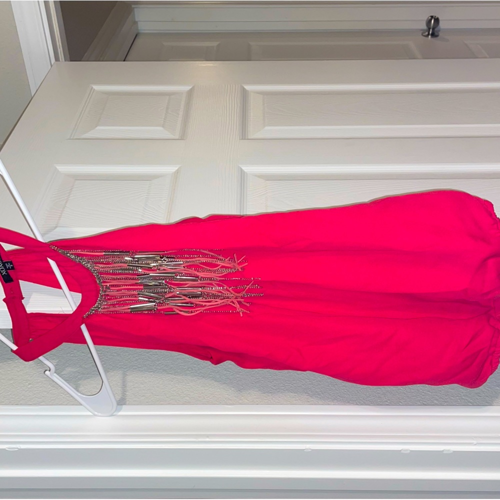 Hot pink business casual top
